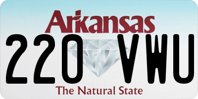 AR license plate 220VWU