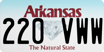 AR license plate 220VWW