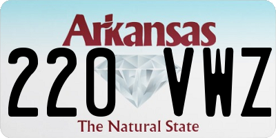 AR license plate 220VWZ