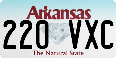 AR license plate 220VXC