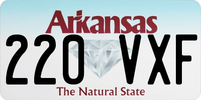 AR license plate 220VXF