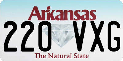 AR license plate 220VXG