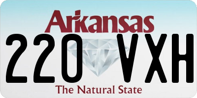 AR license plate 220VXH