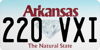 AR license plate 220VXI