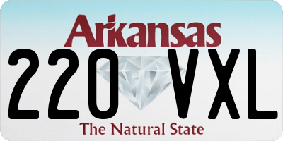 AR license plate 220VXL