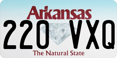 AR license plate 220VXQ