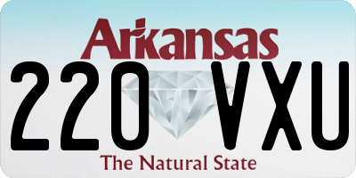 AR license plate 220VXU