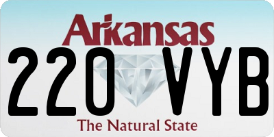 AR license plate 220VYB