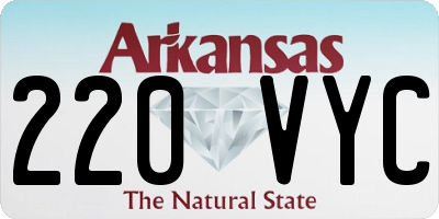 AR license plate 220VYC