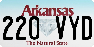 AR license plate 220VYD