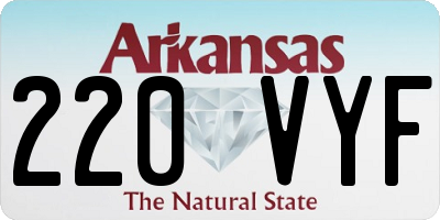 AR license plate 220VYF