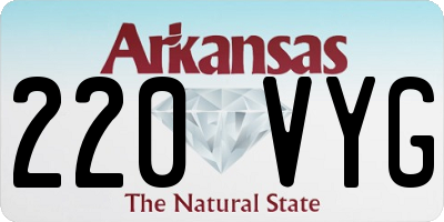 AR license plate 220VYG