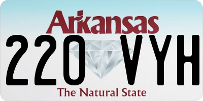 AR license plate 220VYH