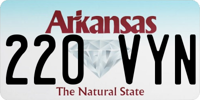 AR license plate 220VYN