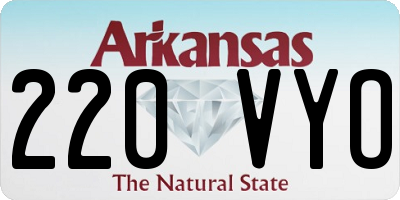 AR license plate 220VYO