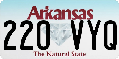 AR license plate 220VYQ