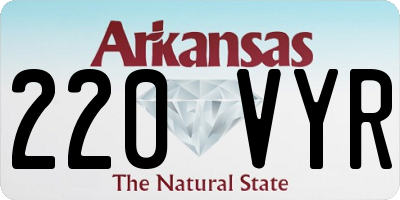 AR license plate 220VYR