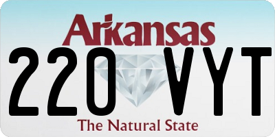 AR license plate 220VYT