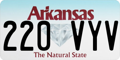 AR license plate 220VYV