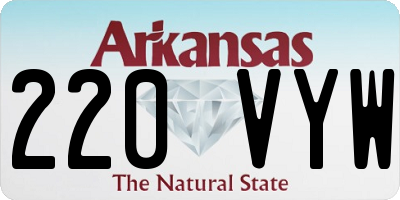 AR license plate 220VYW