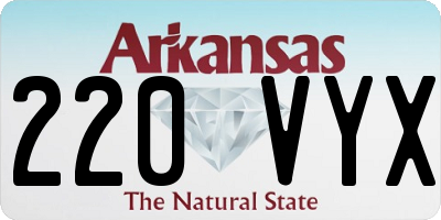 AR license plate 220VYX
