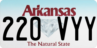 AR license plate 220VYY
