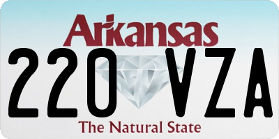 AR license plate 220VZA