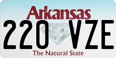 AR license plate 220VZE