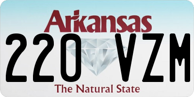 AR license plate 220VZM