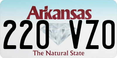 AR license plate 220VZO