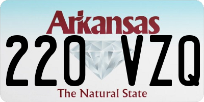 AR license plate 220VZQ