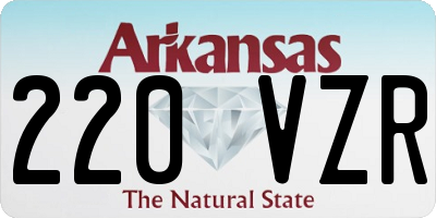 AR license plate 220VZR