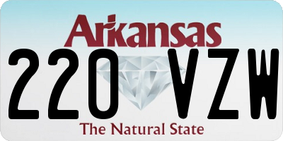AR license plate 220VZW