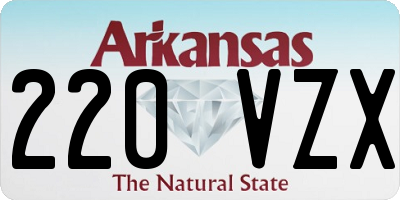 AR license plate 220VZX