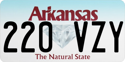 AR license plate 220VZY