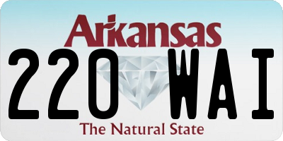 AR license plate 220WAI