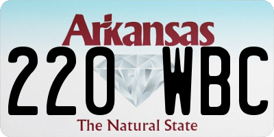 AR license plate 220WBC
