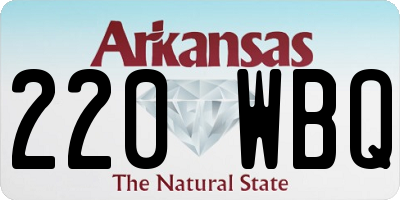AR license plate 220WBQ