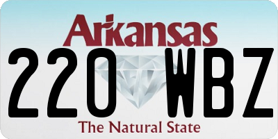 AR license plate 220WBZ