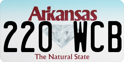 AR license plate 220WCB