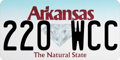 AR license plate 220WCC