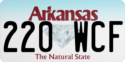 AR license plate 220WCF