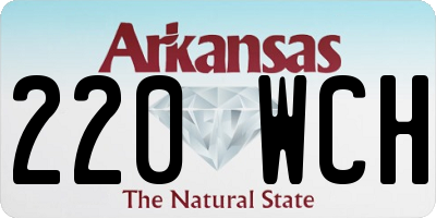 AR license plate 220WCH