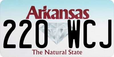 AR license plate 220WCJ