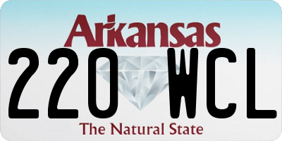 AR license plate 220WCL