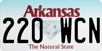 AR license plate 220WCN