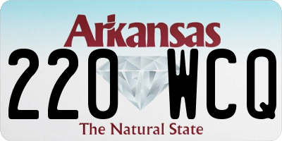 AR license plate 220WCQ