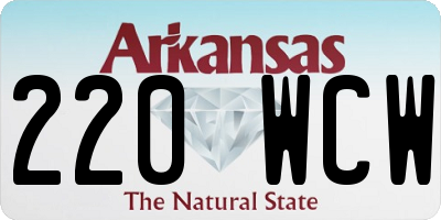 AR license plate 220WCW