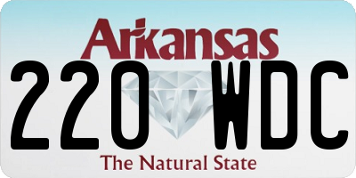 AR license plate 220WDC
