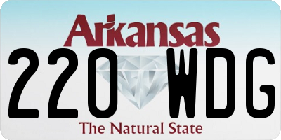 AR license plate 220WDG